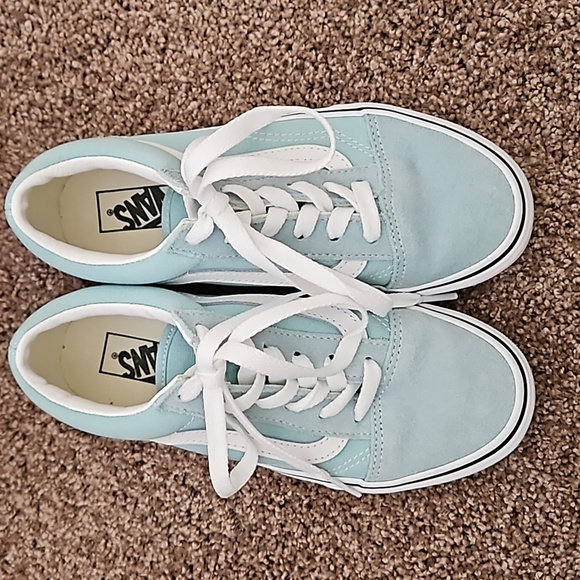 GIRLS OLD SKOOL VANS SZ 3 - Picture 3 of 8